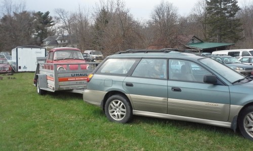 Our outback carrying home our 360!